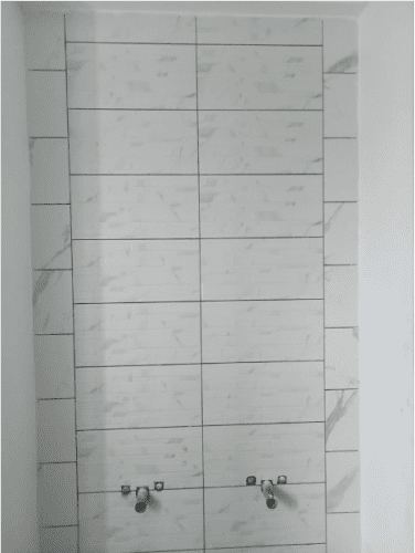 bathroom wall