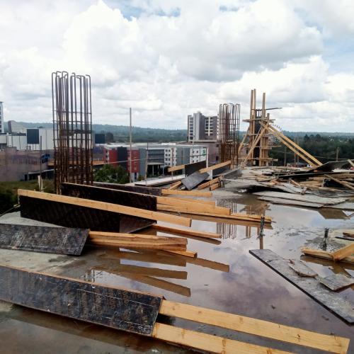 Block B 14th floor reinforcement for the columns 1
