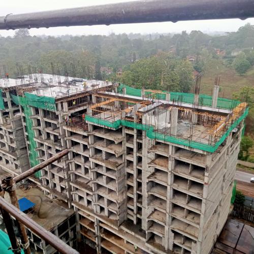 Block D formwork for the double volume on 10th floor 1