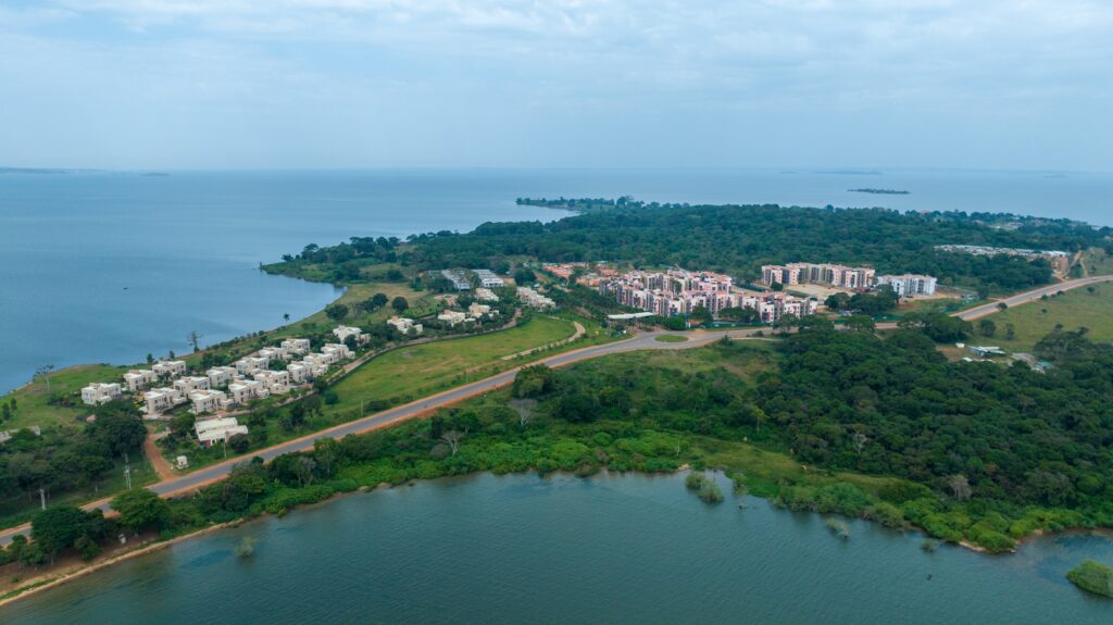 Pearl Marina estate overview, Entebbe, Uganda 