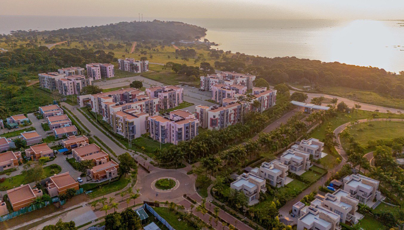 Mixed-Use Developments: Centum Real Estate Insights Cont' An aerial picture of Pearl Marina mixed-use development in Entebbe, Uganda by CentumRe